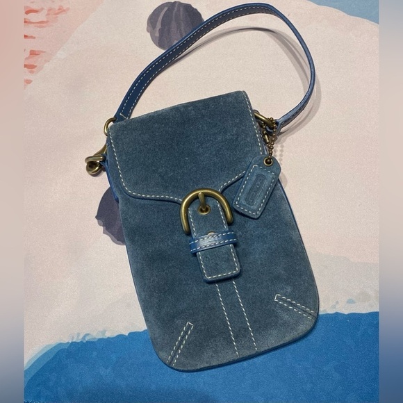 Coach Handbags - VINTAGE COACH SOHO MINI POUCH BUCKLE BAG SUEDE LEATHER W/HANGTAG STYLE #4332 GVC